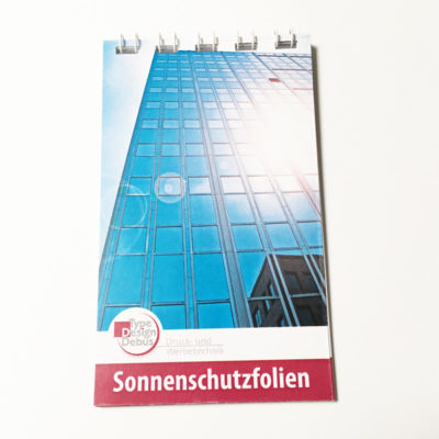 Sonnenstutzfolien Musterfächer